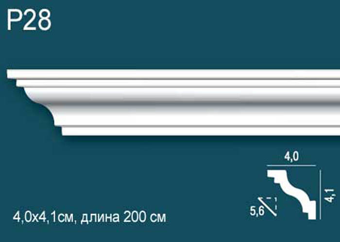 Лепнина Перфект Плюс P28 белый